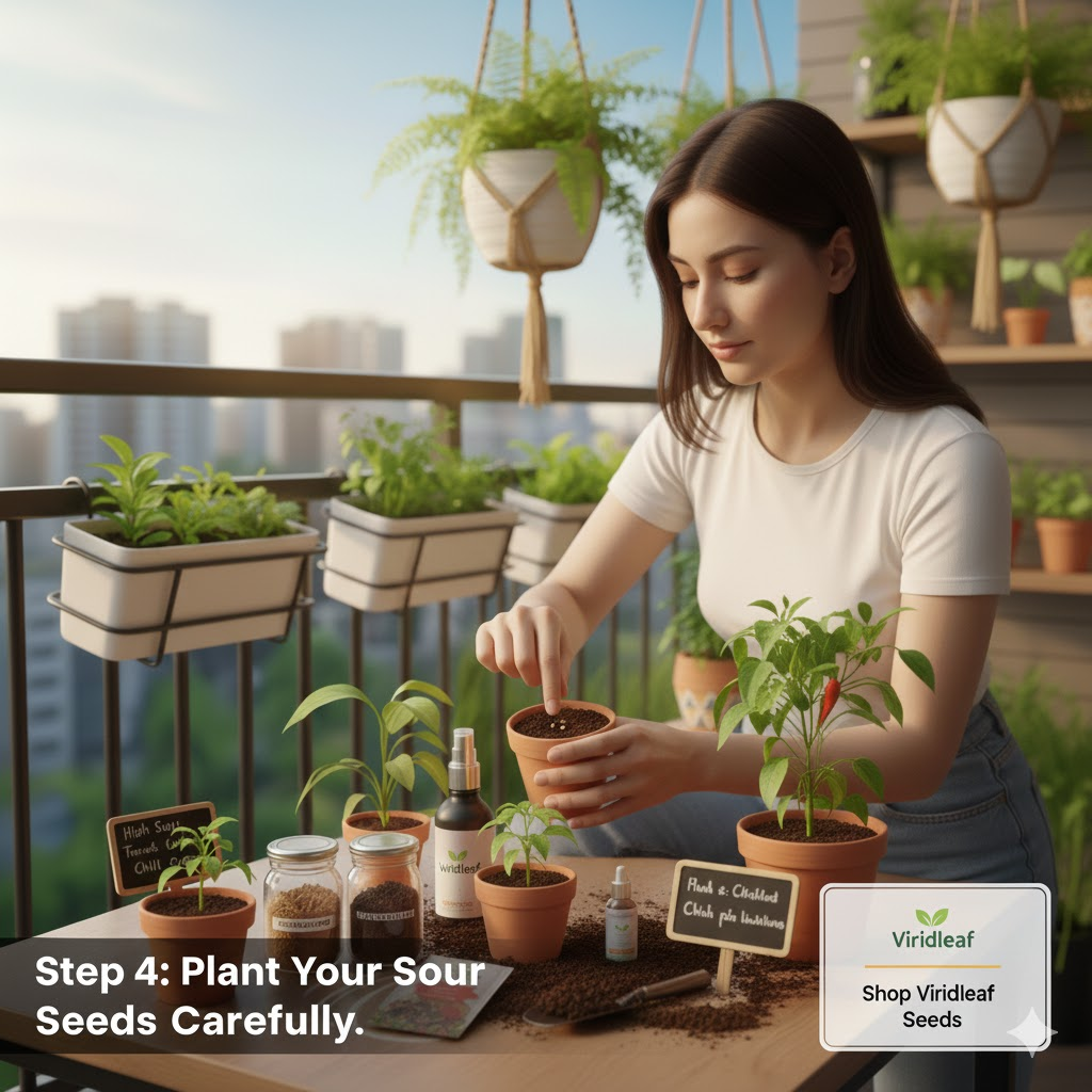 balcony gardening process