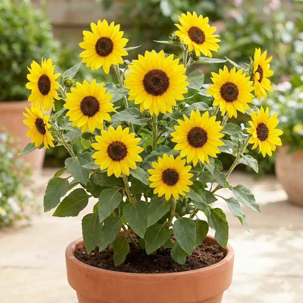 F1 Miniature Sunflower Seed Pack — Compact & Multi-Branching (10 Seeds)
