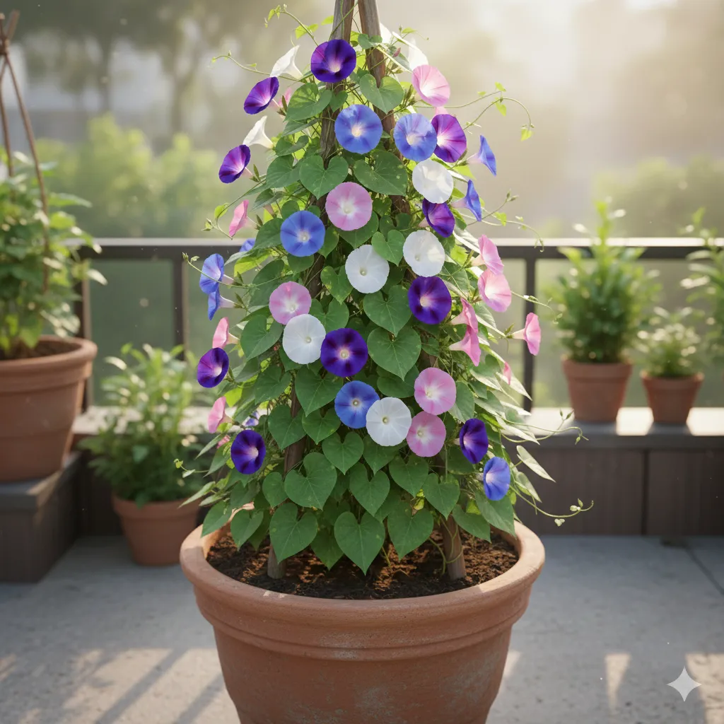 F1 Morning Glory Mixed Seed Pack — Vibrant Climbing Vines (30 Seeds)